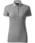 Damen-T-Shirt mit Kragen MALFINI PREMIUM PERFECTION PLAIN 253 DUNKELGRAUE HIGHLIGHTS