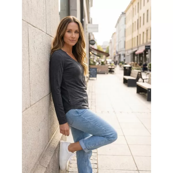  Damen-T-Shirt ALTISPORT HODEIA LTSS695 DUNKELGRAU 