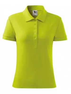 Damen-T-Shirt mit Kragen MALFINI COTTON 213 KALK