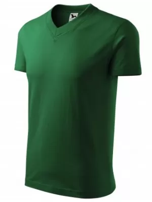 Herren-T-Shirt MALFINI V-NECK 102 FLASCHENGRÜN