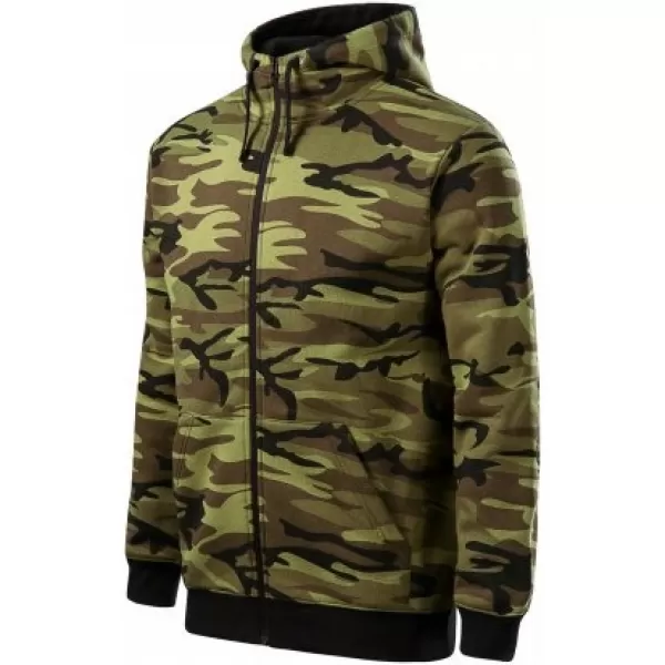  Herren-Sweatshirt MALFINI CAMO ZIPPER C19 TARNGRÜN 