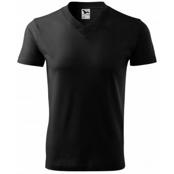  Herren-T-Shirt MALFINI V-NECK 102 SCHWARZ 
