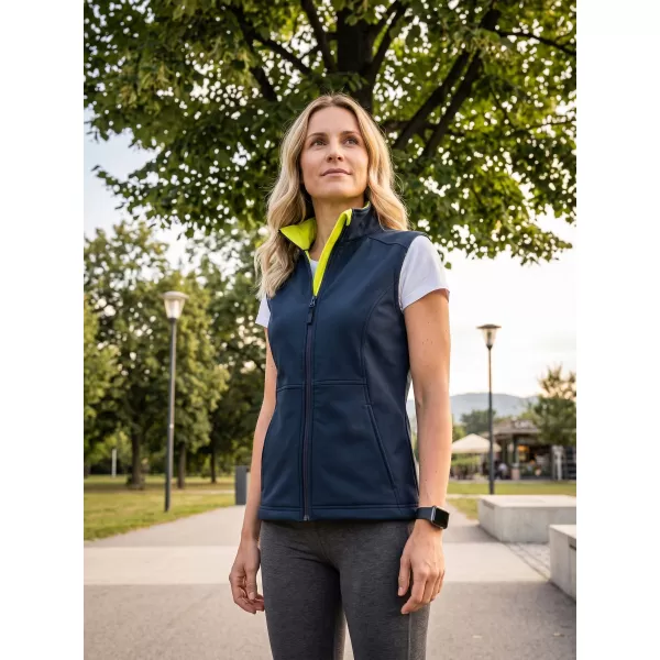  Softshellweste für Damen MALFINI 516 VISION MARINEBLAU 
