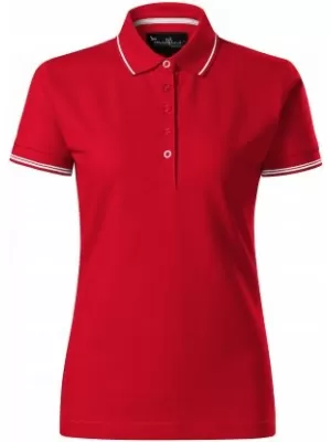 Damen-T-Shirt mit Kragen MALFINI PREMIUM PERFECTION PLAIN 253 ROTE FORMEL