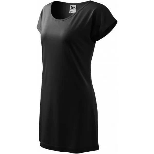  Langes T-Shirt für Damen MALFINI LOVE 123 SCHWARZ 