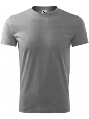 Herren-T-Shirt MALFINI CLASSIC NEW 132 DUNKELGRAUE HIGHLIGHTS
