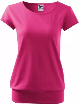 Damen-T-Shirt MALFINI CITY 120 MAGENTA
