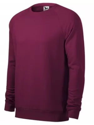 Herren-Sweatshirt MALFINI MERGER 415 ROTE PFLAUMEN-HIGHLIGHTS