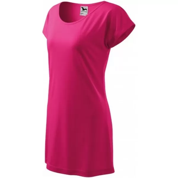  Langes T-Shirt für Damen MALFINI LOVE 123 MAGENTA 