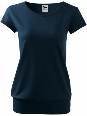 Damen-T-Shirt MALFINI CITY 120 MARINEBLAU