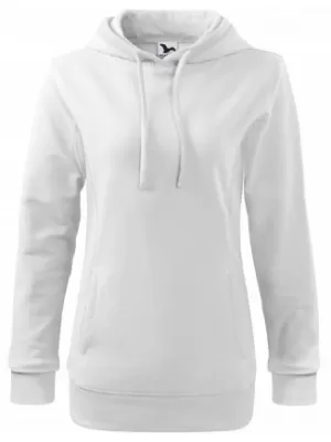 Damen-Sweatshirt MALFINI KANGAROO 408 WEIß/WEIß