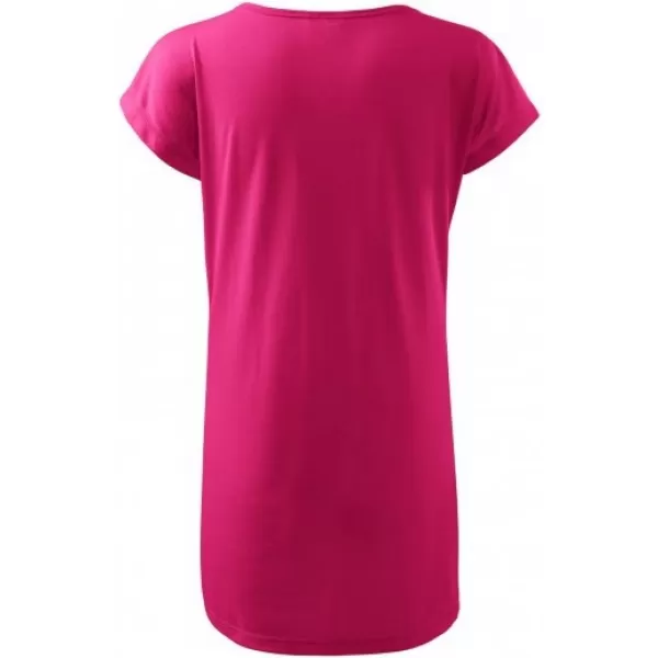  Langes T-Shirt für Damen MALFINI LOVE 123 MAGENTA 