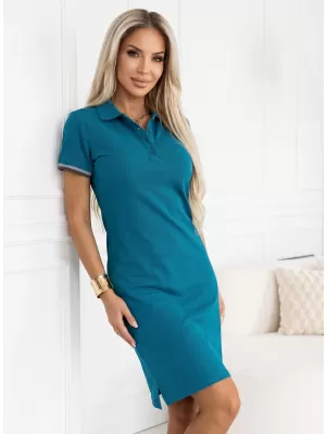 Damenkleid mit Kragen MALFINI PREMIUM DRESS UP 271 KEROSIN