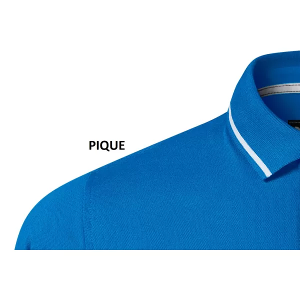  Damen-T-Shirt mit Kragen MALFINI PREMIUM PERFECTION PLAIN 253 SCHNORCHEL BLAU 