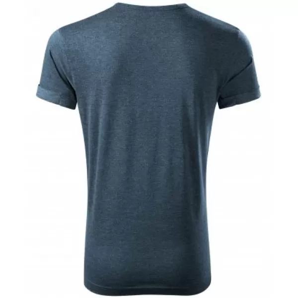  Herren-T-Shirt MALFINI FUSION 163 DUNKLE DENIM-HIGHLIGHTS 
