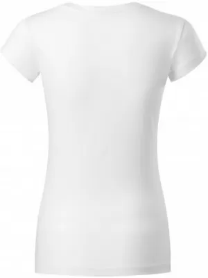 Damen-T-Shirt MALFINI FIT V-NECK 162 WEIß