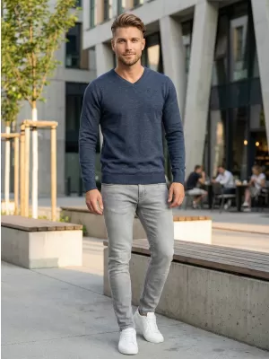 Herrenpullover ALTISPORT NIEREM MPLS095 DUNKELBLAU