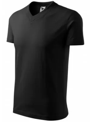 Herren-T-Shirt MALFINI V-NECK 102 SCHWARZ