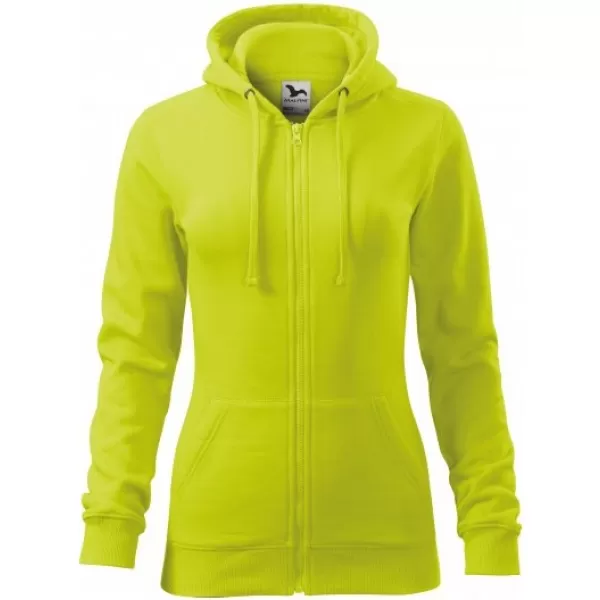  Damen-Sweatshirt MALFINI TRENDY ZIPPER 411 KALK 