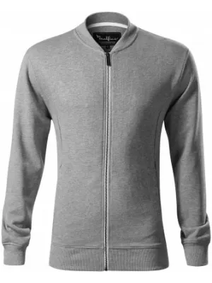 Herren-Sweatshirt MALFINI PREMIUM BOMBER 453 DUNKELGRAUE HIGHLIGHTS