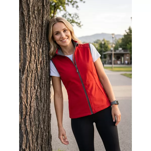  Softshellweste für Damen MALFINI VISION 516 ROT 