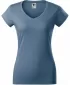 Damen-T-Shirt MALFINI FIT V-NECK 162 DENIM