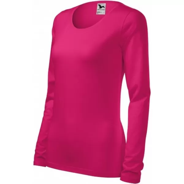  Damen-T-Shirt mit langen Ärmeln MALFINI SLIM 139 HIMBEERE 