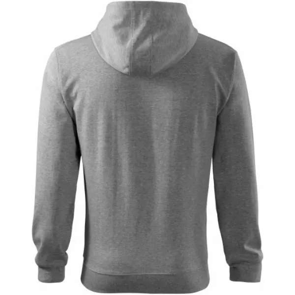  Herren-Sweatshirt MALFINI TRENDY ZIPPER 410 DUNKELGRAUE HIGHLIGHTS 