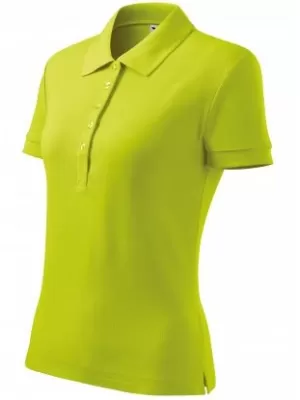 Damen-T-Shirt mit Kragen MALFINI COTTON 213 KALK