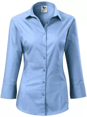 Damenshirt mit 3/4 Ärmeln MALFINI STYLE 218 HIMMELBLAU
