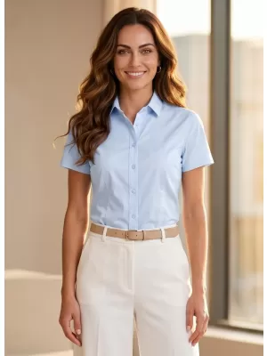 Damenshirt mit kurzen Ärmeln MALFINI PREMIUM FLASH 261 HELLBLAU