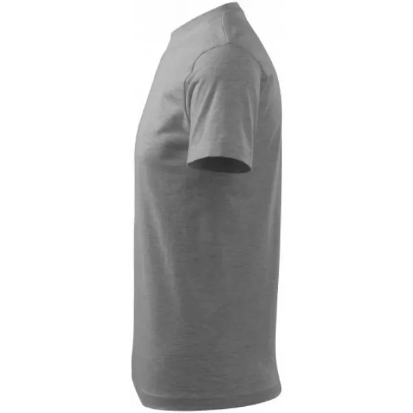  Herren-T-Shirt MALFINI CLASSIC NEW 132 DUNKELGRAUE HIGHLIGHTS 