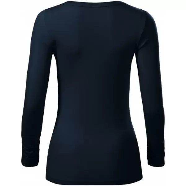  Damen-T-Shirt mit langen Ärmeln MALFINI PREMIUM BRAVE 156 MARINEBLAU 