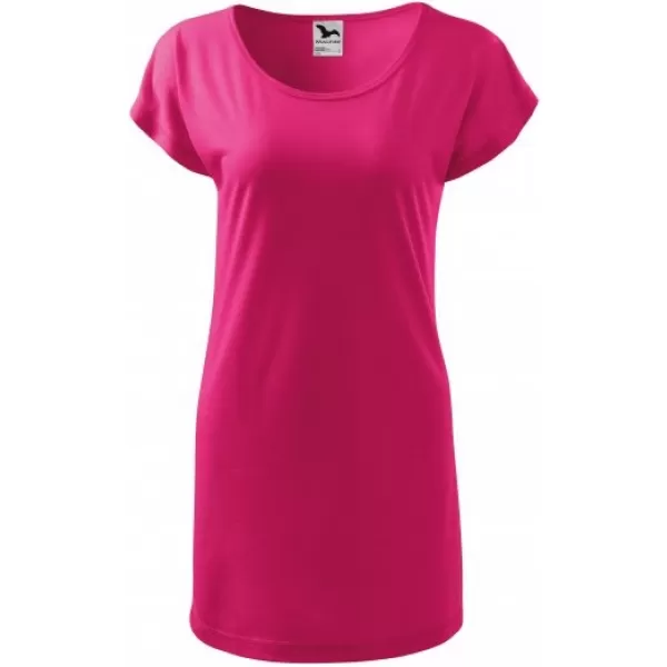  Langes T-Shirt für Damen MALFINI LOVE 123 MAGENTA 