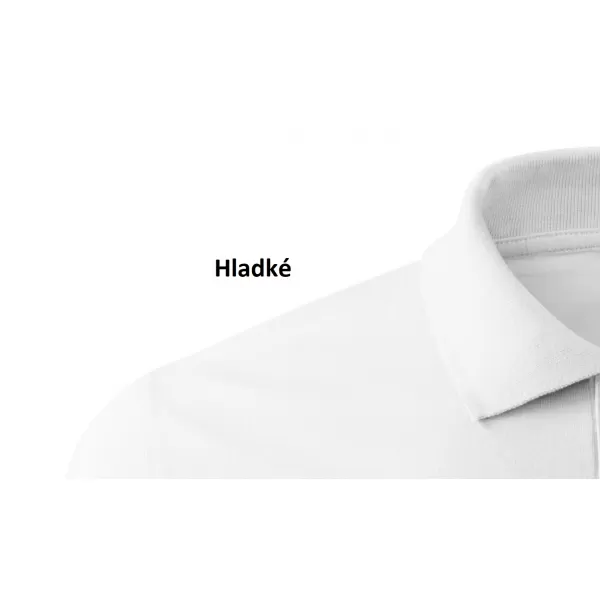  Herren-T-Shirt mit langen Ärmeln und Kragen MALFINI SINGLE J. LS 211 WEIß 