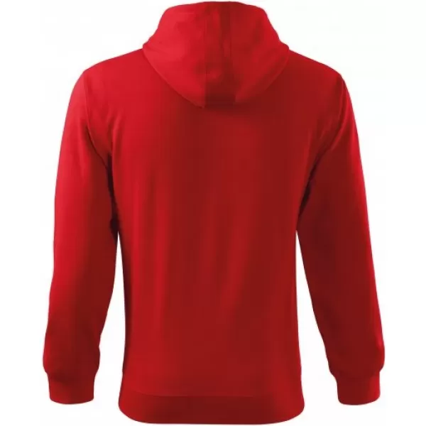 Herren-Sweatshirt MALFINI TRENDY ZIPPER 410 ROT 