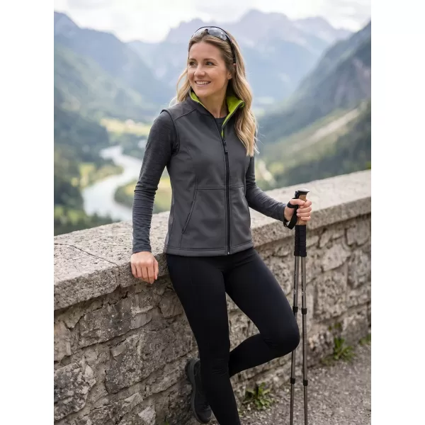  Softshellweste für Damen MALFINI VISION 516 STAHLGRAU 