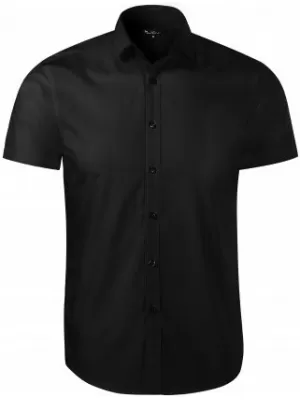 Herrenhemd mit kurzen Ärmeln MALFINI PREMIUM FLASH 260 SCHWARZ