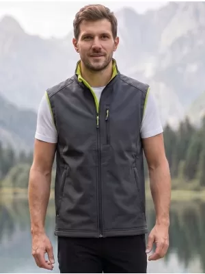 Herren-Softshellweste MALFINI VISION 517 STAHLGRAU