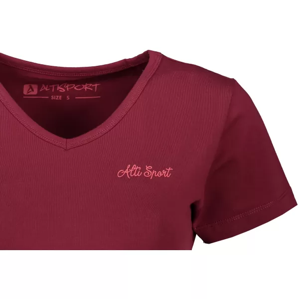  Damen-T-Shirt ALTISPORT LUKENA LTSS701 BURGUND 