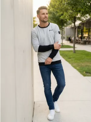 Herren-Sweatshirt ALTISPORT ZORION MPLS088 HELLGRAU
