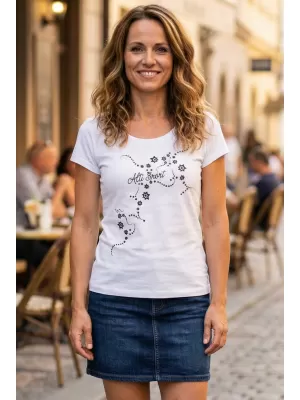 Dámské triko ALTISPORT CARRYOVER ALW009F61 BÍLÁ