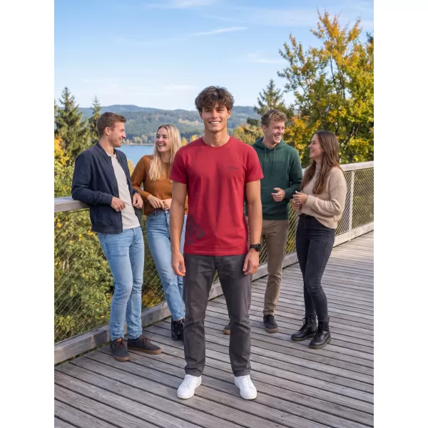  Herren-T-Shirt ALTISPORT ALM013129 MARLBORO-ROT 