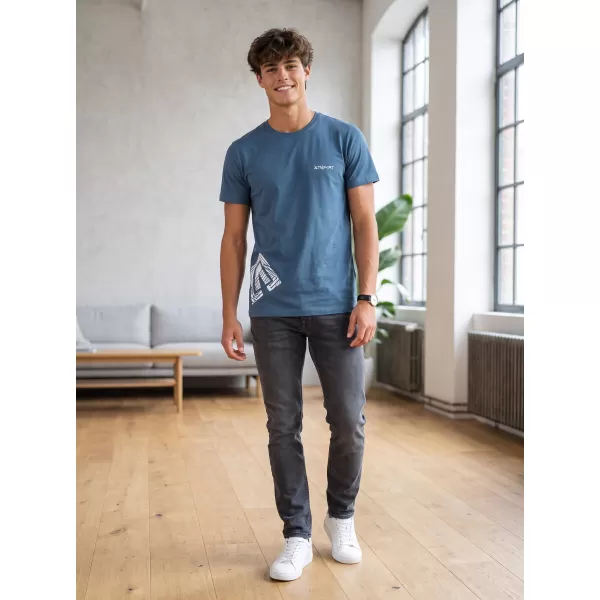  Herren-T-Shirt ALTISPORT ALM013129 DENIM 