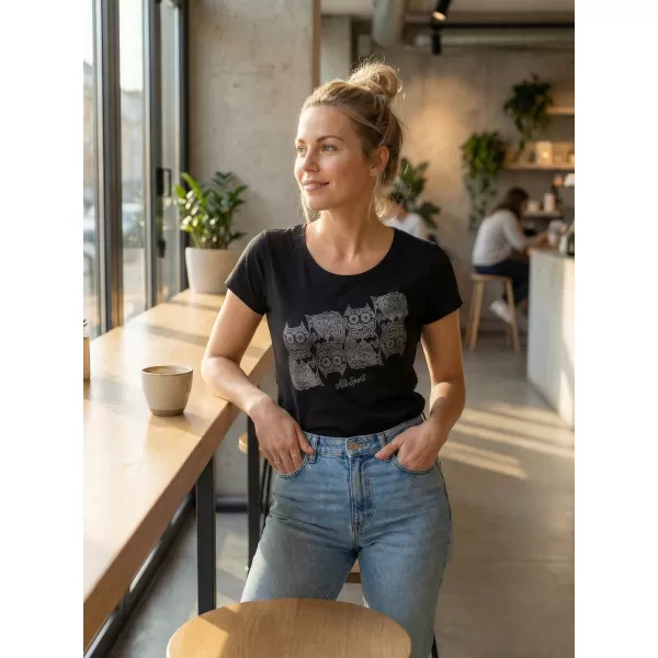  Damen-T-Shirt ALTISPORT ALW005122 SCHWARZ 