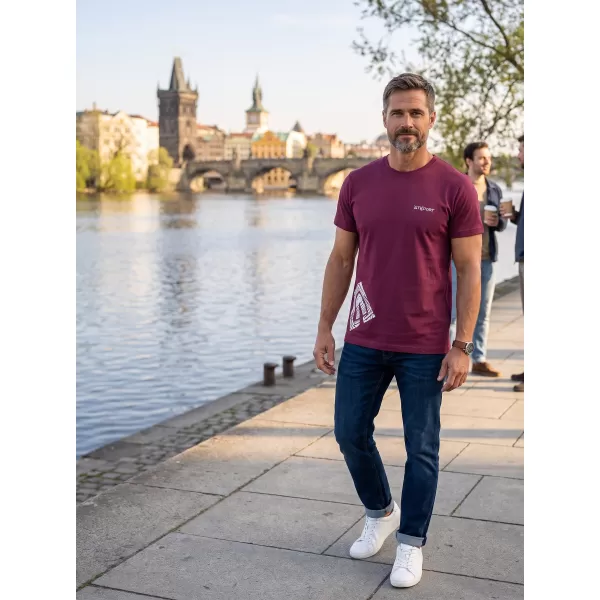  Herren-T-Shirt ALTISPORT ALM013129 FUCHSIE 