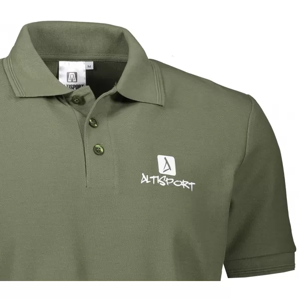  Herren-T-Shirt mit Kragen ALTISPORT ALM008203 KHAKI 