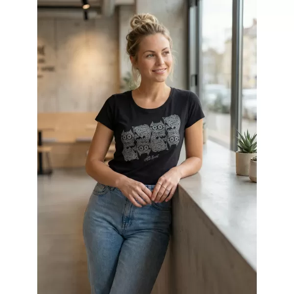  Damen-T-Shirt ALTISPORT ALW005122 SCHWARZ 