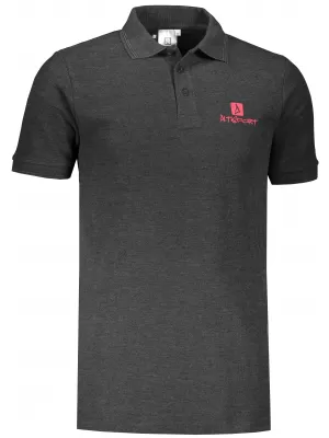 Herren-T-Shirt mit Kragen ALTISPORT ALM008203 ANTHRAZIT-HIGHLIGHT