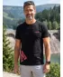 Herren-T-Shirt ALTISPORT ALM013129 SCHWARZ UND ROT